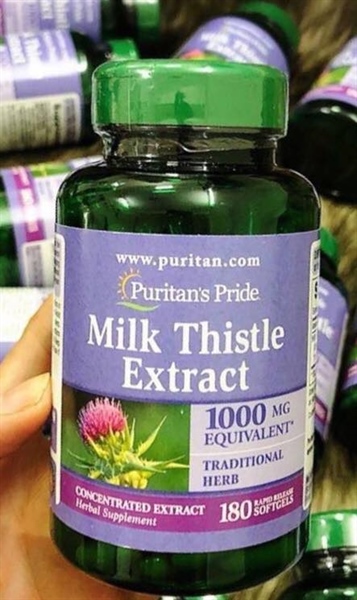 Viên Uống Bổ Gan Puritans Pride Milk Thistle Extract 180 date 8/28
