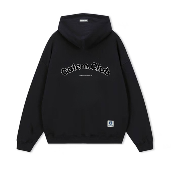 HOODIE ZIP CALEM VER 2023 - ĐEN IN ĐEN - M