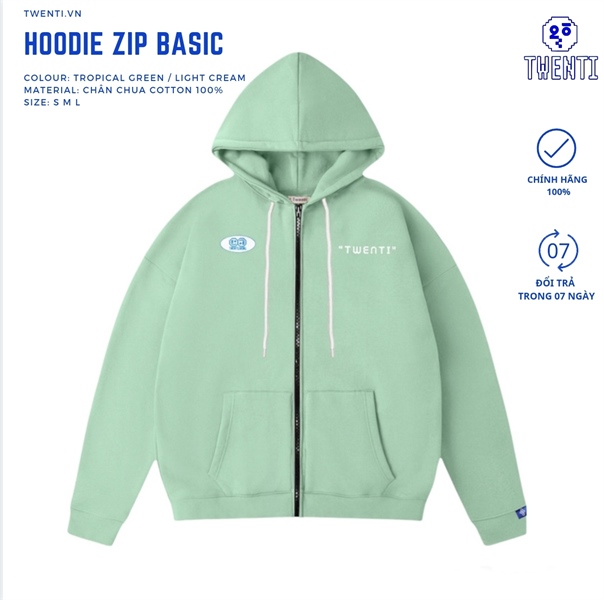 HOODIE ZIP BASIC - KEM - 0