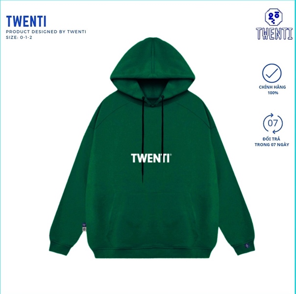 HOODIE ESS TWENTI - XANH LÁ - 1