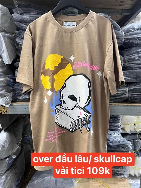 OVER CALEM ĐẦU LÂU - XÁM CHÌ - XL
