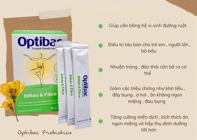 MEN VI SINH OPTIBAC PROBIOTICS XANH TRỊ TÁO BÓN CỦA ANH QUỐC DÙNG CHO TRẺ EM TỪ 1 TUỔI ĐẾN NGƯỚI LỚN
