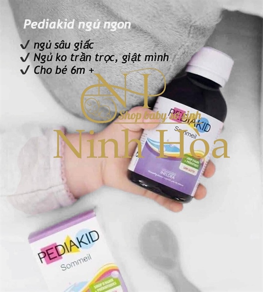 Hỗ trợ ngủ ngon Pediakid Sommeil Pháp chai 125ml Từ 6m