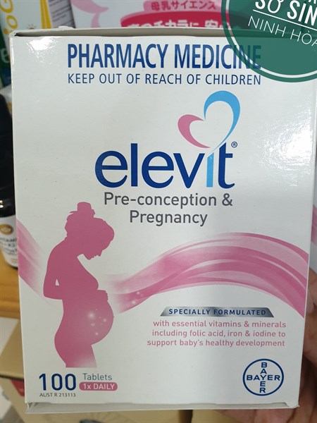 Vitamin bà bầu Elevit 100 viên date 15/4/28