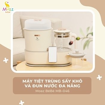 Máy tiệt trùng sấy khô và đun nước đa năng Moaz bebe-MB046