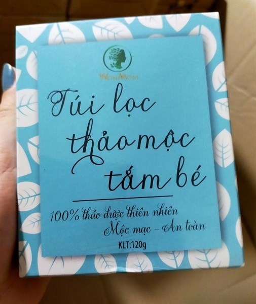 TÚI LỌC THẢO MỘC TẮM BÉ WONMOM 120G hsd 5/11/26