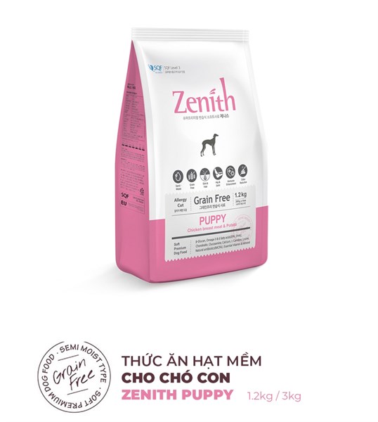 Hạt mềm Zenith Puppy chó con vị Gà & Khoai tây