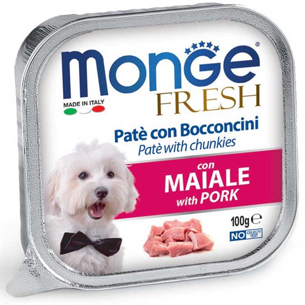 Pate Monge cho chó vị Thịt heo 100g