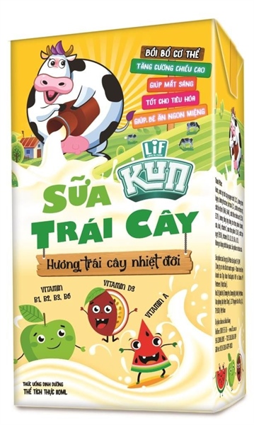 Sữa KUN Trái cây nhiệt đới 110 ml