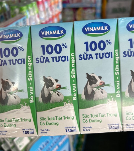 Sữa tươi VNM Có đường 180ml