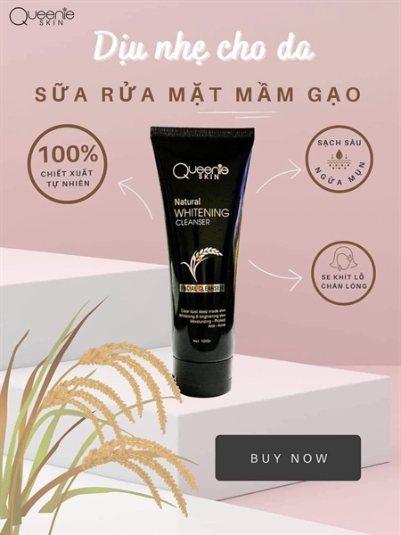 Sữa Rửa Mặt Mầm Gạo Queenie Skin