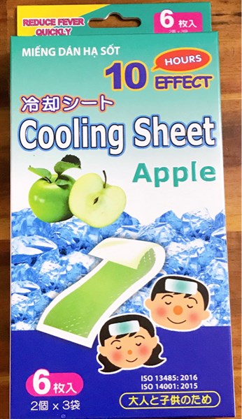 Dán hạ sốt Cooling sheet Apple Tanaphar/H6M