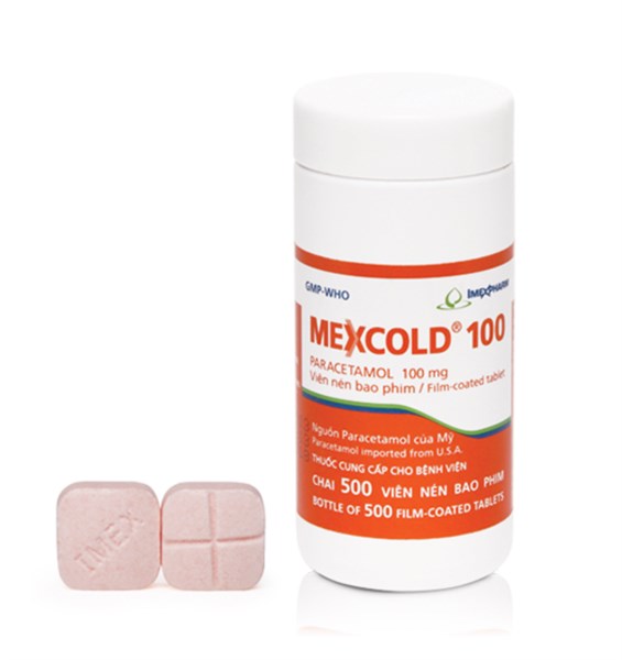 Mexcold Paracetamol 100mg Imexpharm (C/500v)