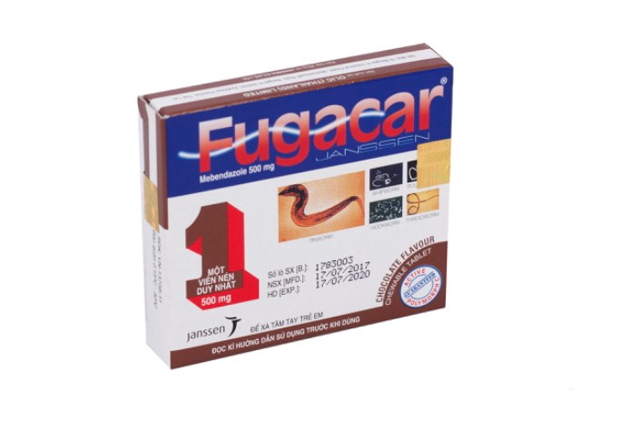 Fugacar 500mg Chocolate - Janssen /Lốc 10H