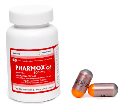 Pharmox SA 500mg Amoxicillin 500mg IMP C/100V