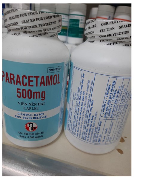 Paracetamol 500mg Robinson Pharma (C/500v)