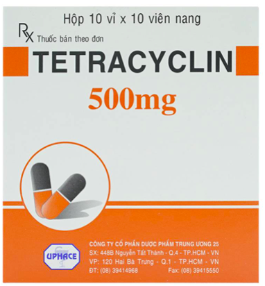 Tetracyclin 500Mg Viên Tw25 (H/100V)