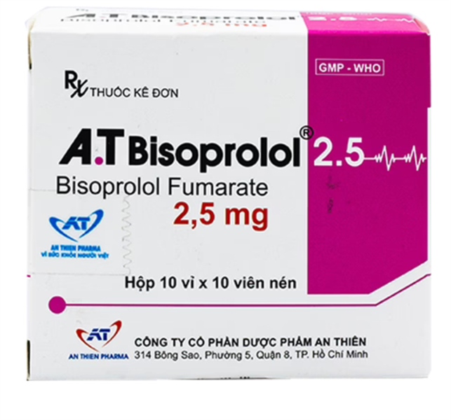 A.t Bisoprolol 2.5mg An Thiên (H/100v)