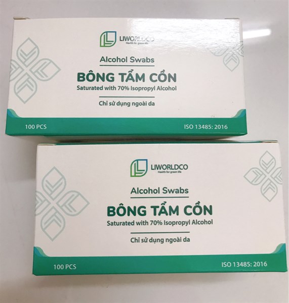 Bông tẩm cồn Liwordco/H100m