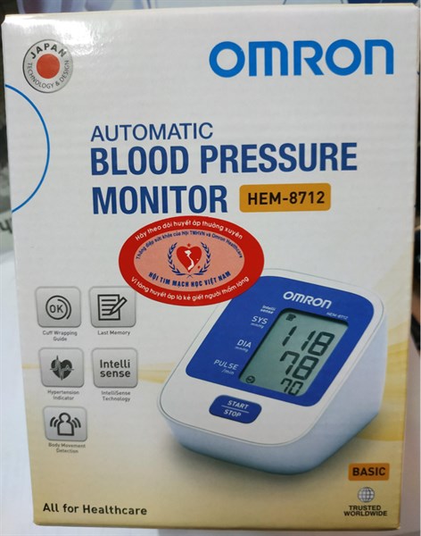 Máy đo huyết áp bắp tay tự động Omron Hem-8712