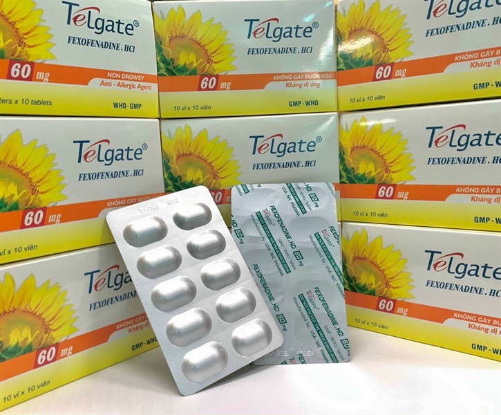 Telgate 60mg Fexofenadin 60mg NIC (H/100V)