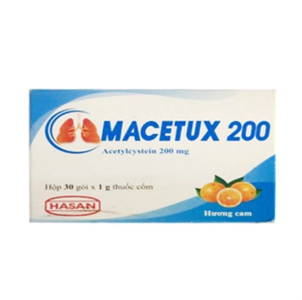 Thuốc Cốm Macetux Acetylcystein 200mg Hasan (H/30g/1gr)