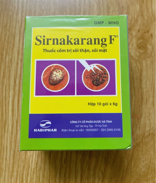 Sirnakarang F Thuốc trị sỏi thận (H/10G) Hà Tĩnh
