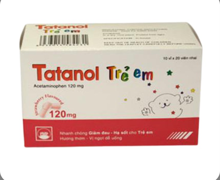Tatanol Trẻ Em Paracetamol 120mg Pymepharco (H/200v Nén)
