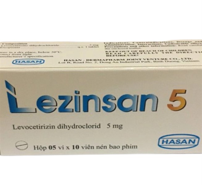 Lezinsan Levocetirizin 5mg Hasan (H/50v Nén)