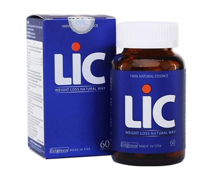 Viên Uống Giảm Cân LIC Ecopharma C/60V