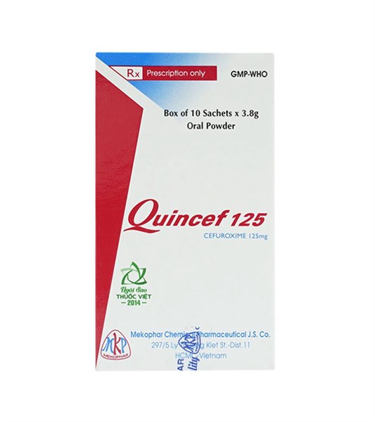 Quincef 125 Mekophar (H/10g/3.8gr)