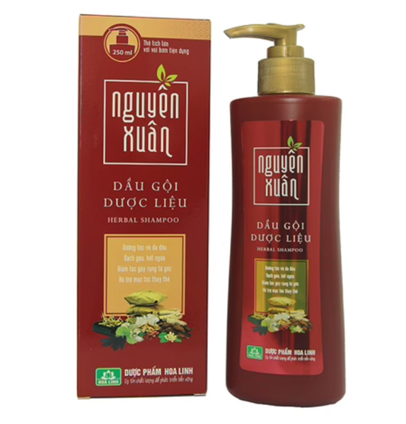 Dầu Gội Dược Liệu Nguyên Xuân Hoa Linh ĐỎ (c/260ml)