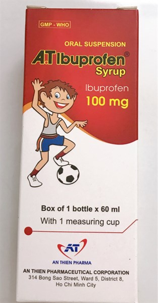AT Ibuprofen Syrup An Thiên 100mg/ C60ml