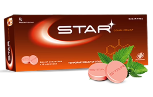 Viên Ngậm Star Cough Relief Opv (hộp/24v) (nâu)