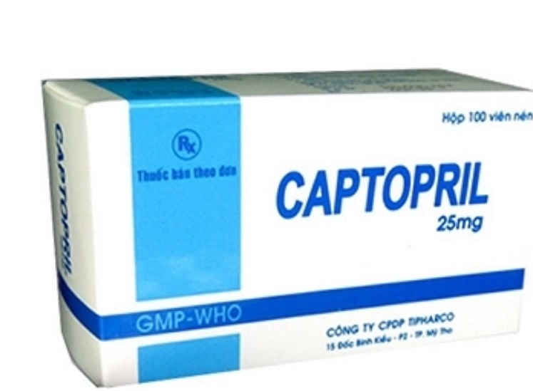 Captopril 25mg Tipharco (H/100v)