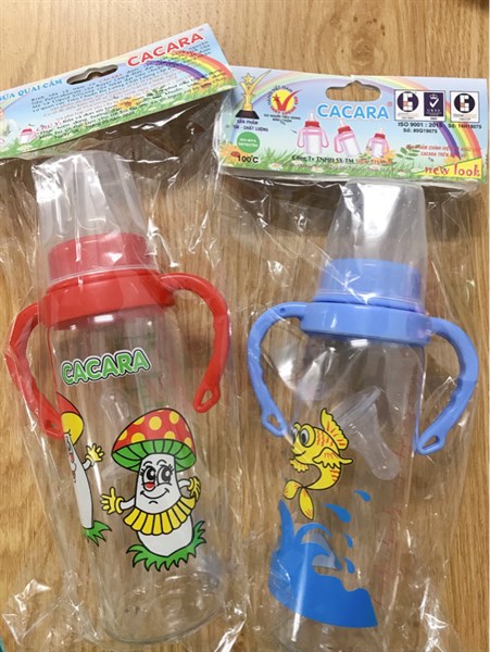 Bình sữa tròn có quai Cacara/C250ml