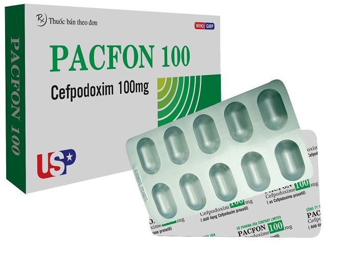 Pacfon 100mg USP H/10V
