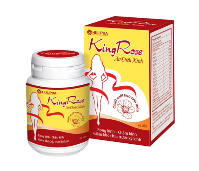 Điều Hòa Kinh Nguyệt KingRose An Điều Kinh Hulipha (Hộp/60v)