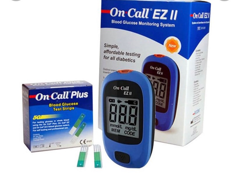 Máy đo đường huyết On call EZ II (Tặng kèm hộp Test 25 que)