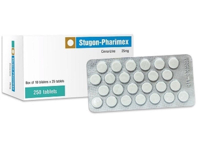 Stugon cinarizin 25mg Trà Vinh H/250V