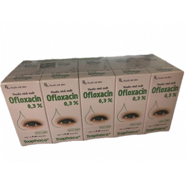 Ofloxacin 0.3% Traphaco (Lốc/10c/6ml)