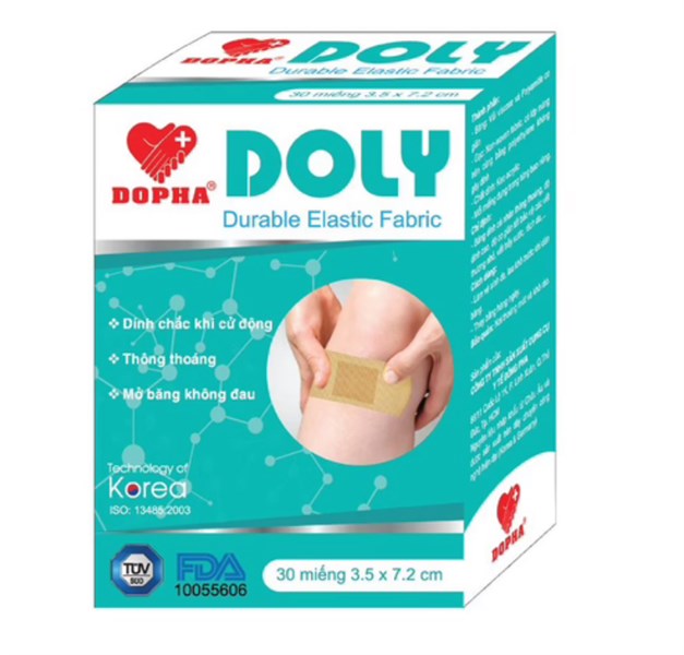 Băng Cá Nhân Doly 3.5cmx7.2cm Đông Pha (H/30m) Bản Lớn