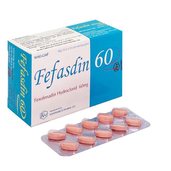 Fefasdin Fexofenadin 60mg Khapharco (H/100v)