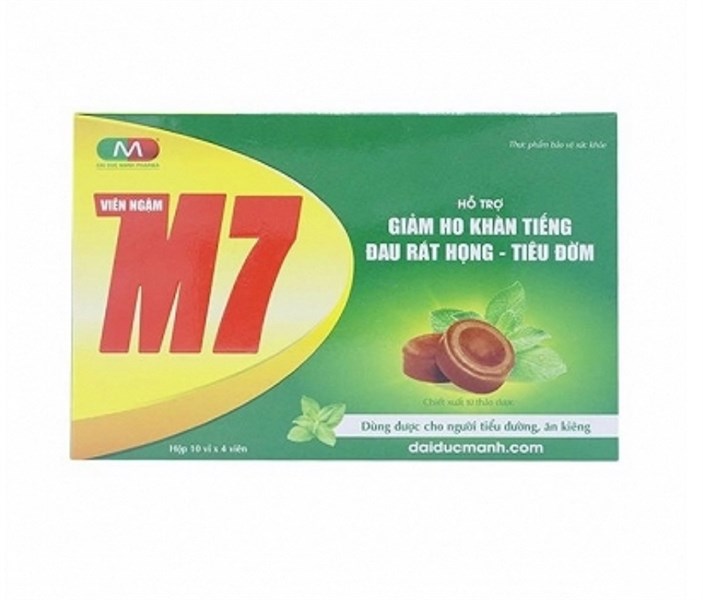 Viên Ngậm Giảm Ho M7 Đại Đức Mạnh (H/40v)