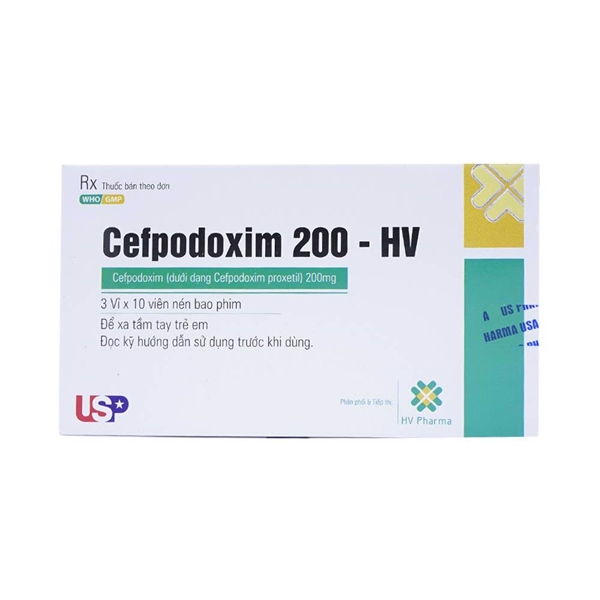 Cefpodoxim 200mg HV USP H/30V