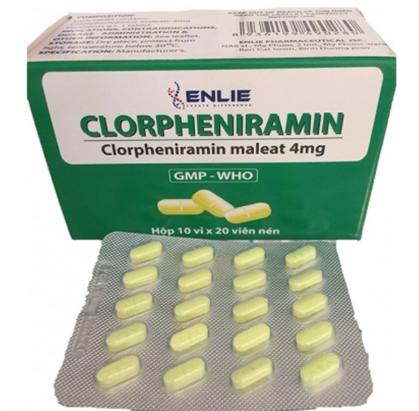 Clorpheniramin 4mg Enlie (H/200v)