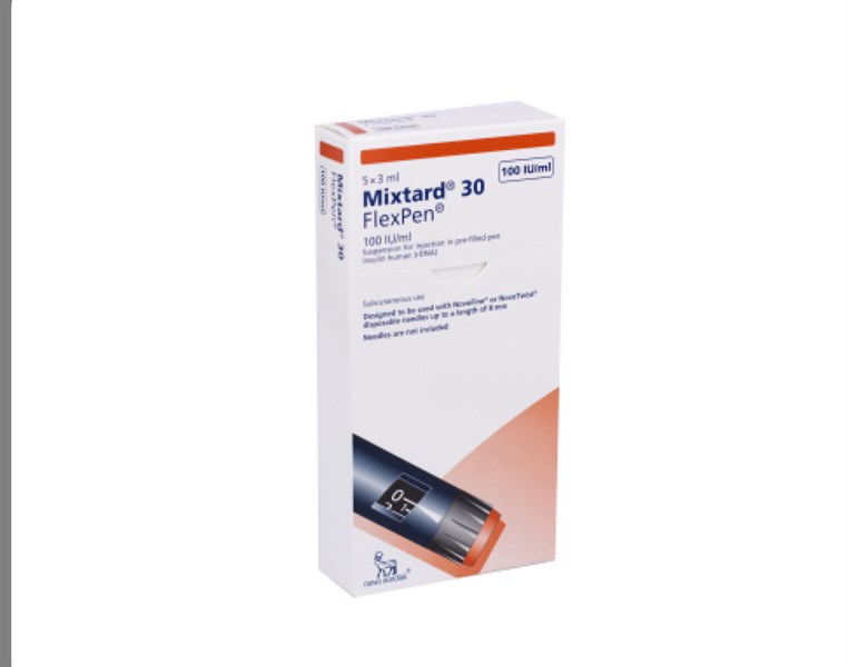 Bút Mixtard 30 Flexpen 100iu/Ml Novo Nordisk (H/5b/3ml)