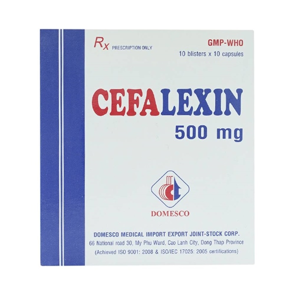 Cephalexin 500mg - Domesco (H/100V)