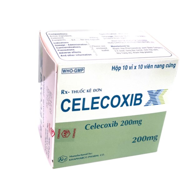 Celecoxib 200mg Khapharco (Hộp/100 Viên Nang)