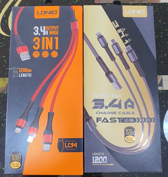 CÁP SẠC 3 ĐẦU LDNIO